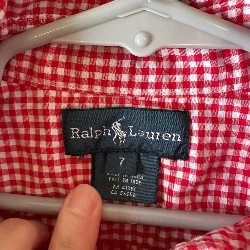 Ralph Lauren Boy’s Red Checkered Shirt